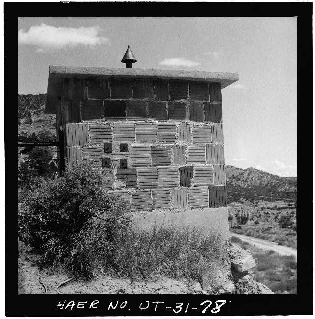 78. NORTH ELEVATION OF TRAM SWITCH HOUSE, LOOKING SOUTH -...