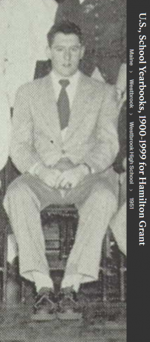 Hamilton Wyman Grant--U.S., School Yearbooks, 1900-1999(1951) french club a