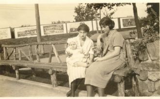 Ida Smith with daughter and friend