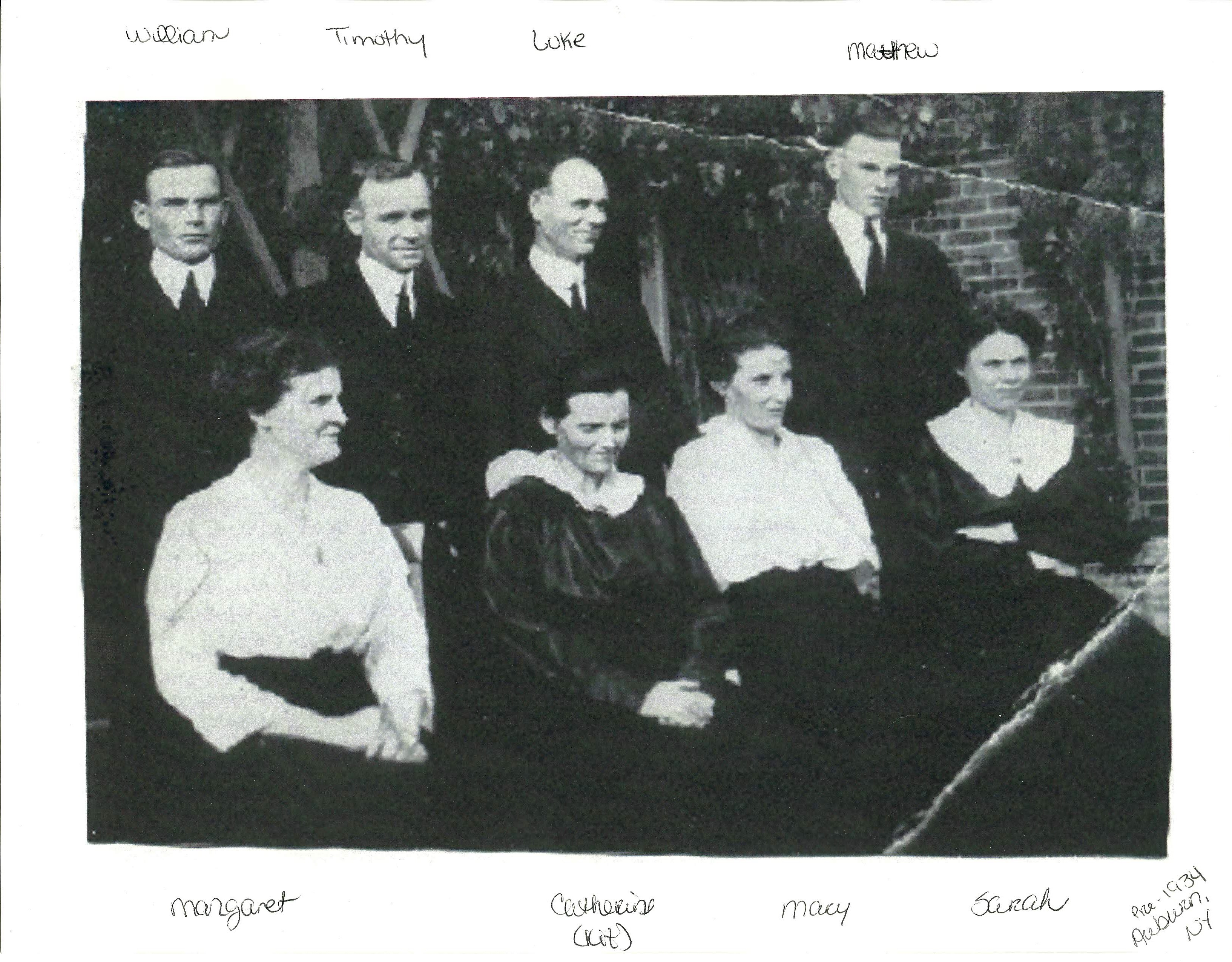 Kieran Bergan family pre-1934