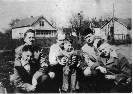 Hubert V. Collins and his 5 sons