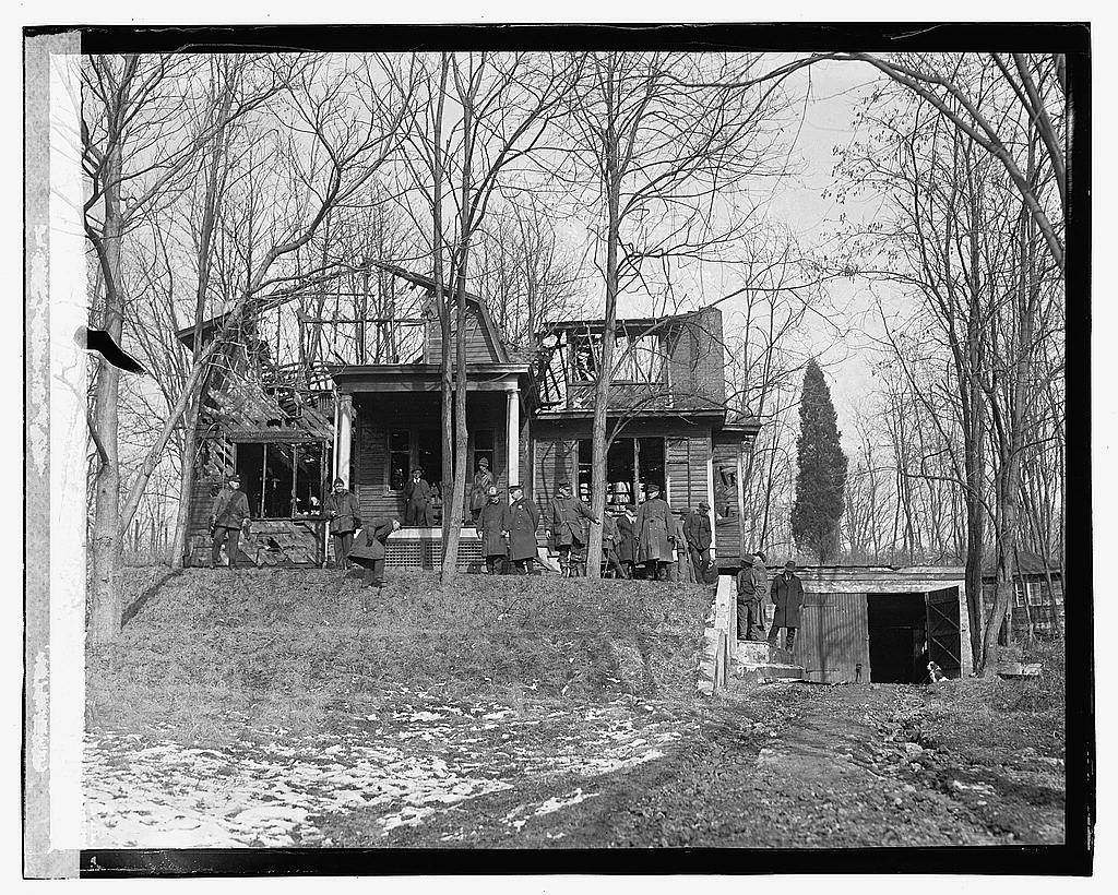 Burned House - Firefighters in 1923