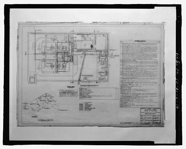 10. Boiler plant layout. - Ellsworth Air Force Base,...