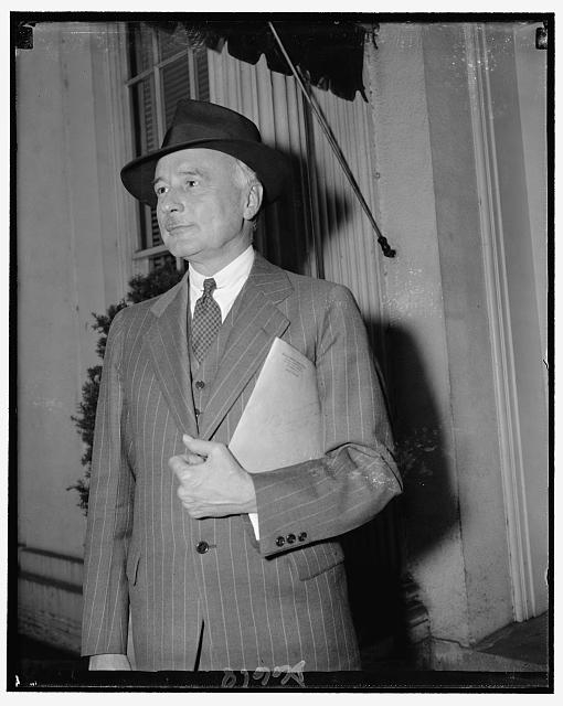 Col. F.C. Harrington, WPA administrator, at White House