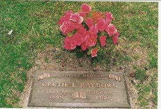 Grave of Gertie Dake Rayborn