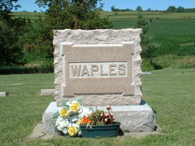 Large Waples Headstone
