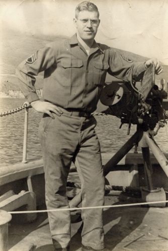Dad on ship in WW2