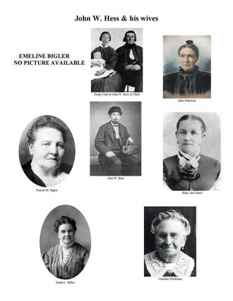 John W. Hess & wives