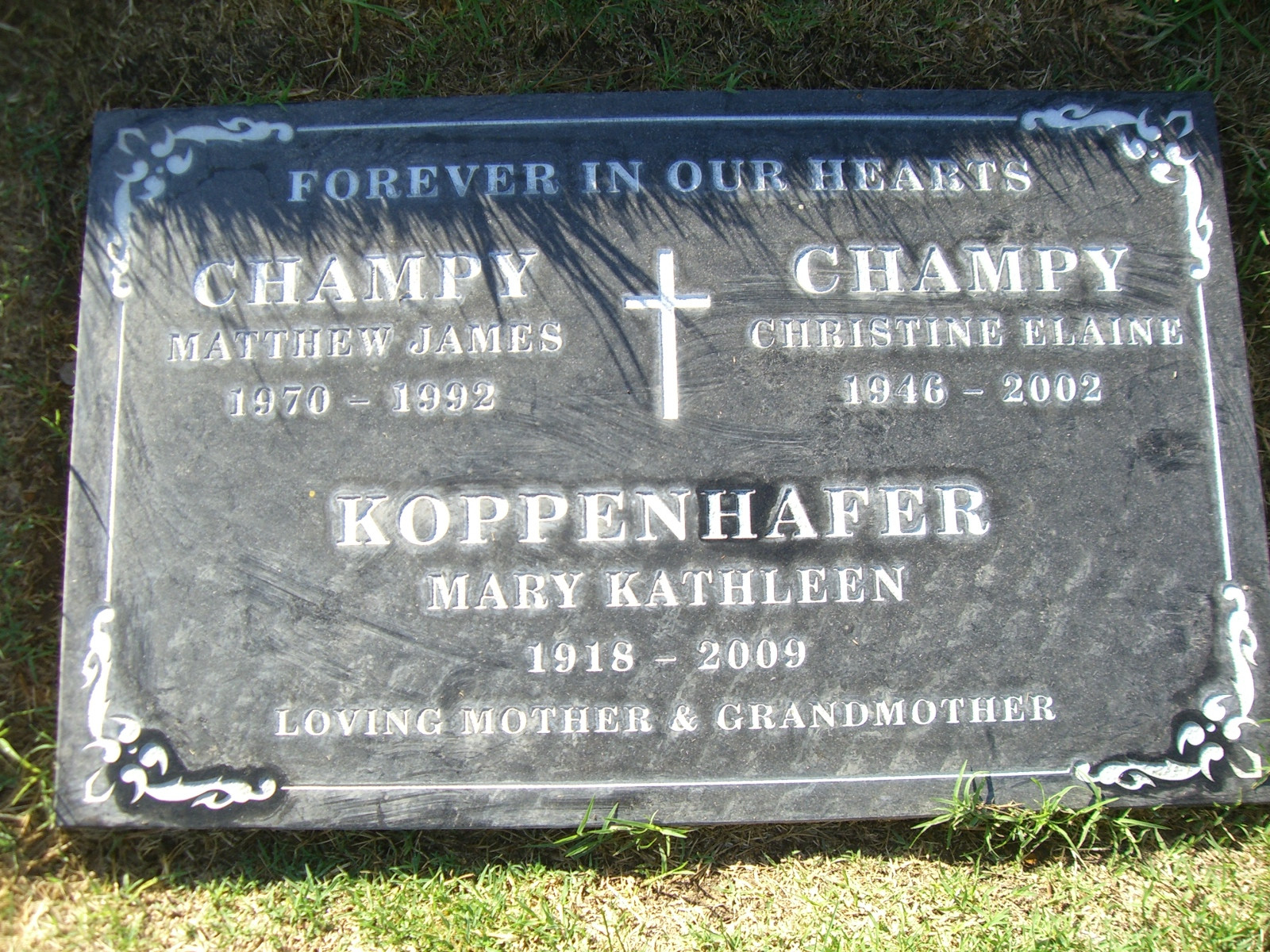 Matthew James Champy Gravesite