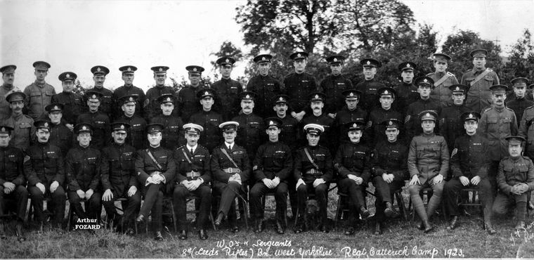 W.O.S.& Sergeants 8th Leeds Rifles Bn West Yks