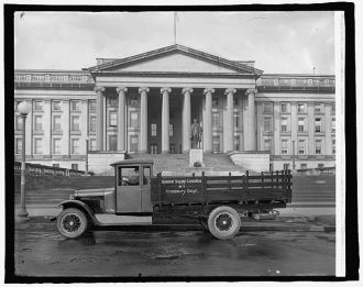 Graham Bros. Gen. Serp Corn truck at Treasury,...
