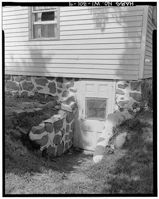 9. DETAIL OF CELLAR ENTRY ON EAST - A. B. Jackson House,...