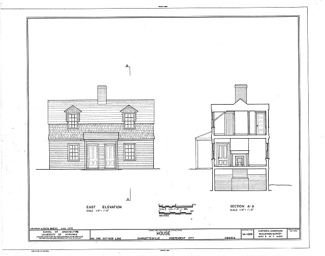 HABS VA,2-CHAR,4A- (sheet 2 of 7) - 1 Cottage Lane...