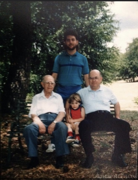 John Campbell Collins and son, grandson and great grandson.