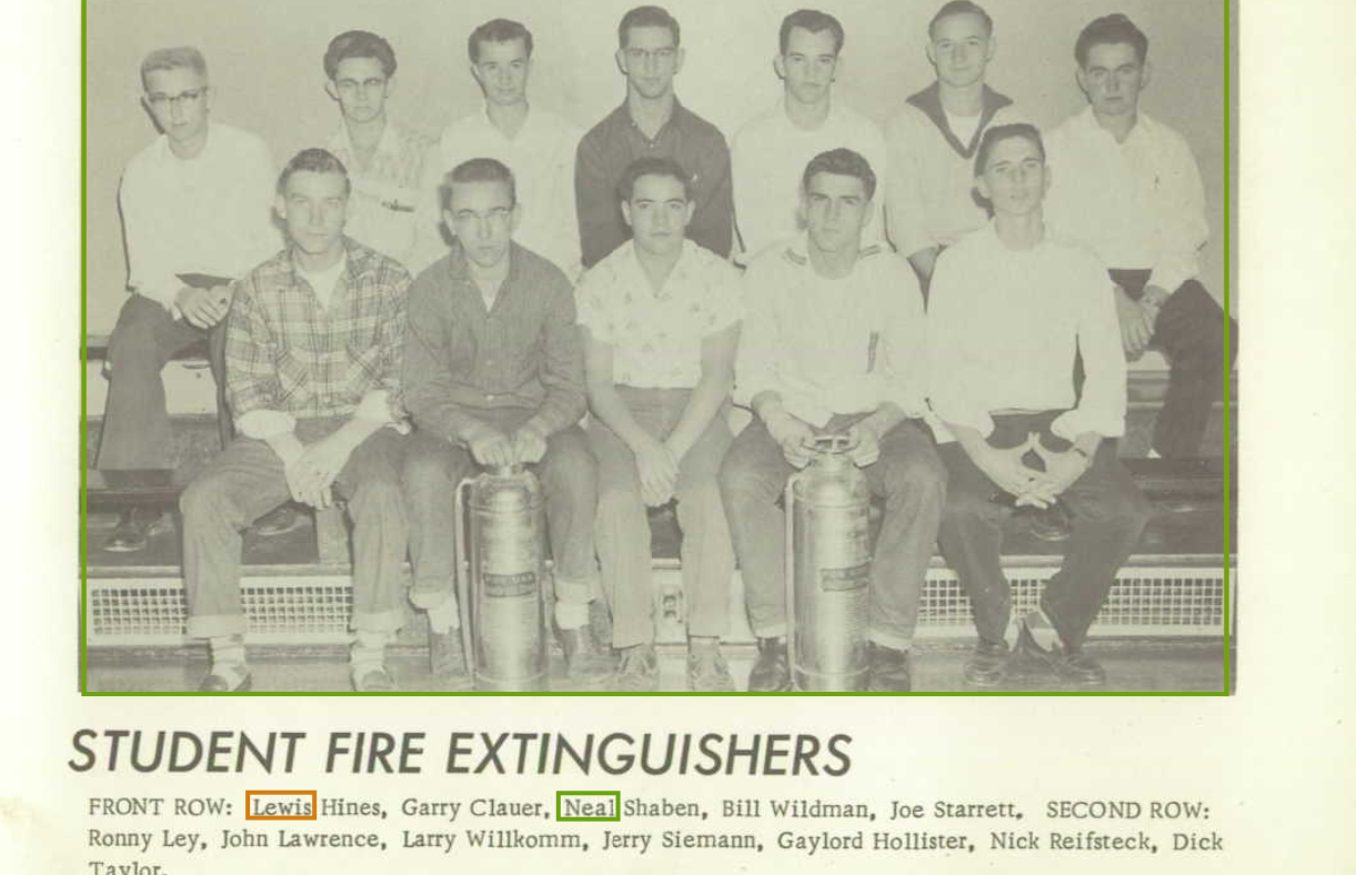 Neal Orvie Shaben--U.S., School Yearbooks, 1900-1999(1959)Student Fire Extinguishers