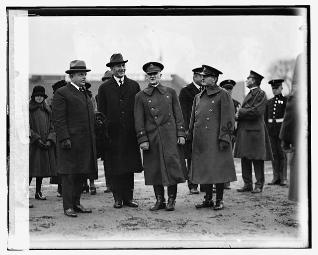Sec. Wilbur at game between Scout Fleet and Fort Benning,...