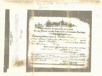 Jesse Strokal and Mathew Burns marriage cert