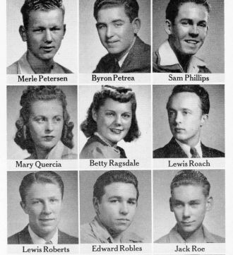 Merle Peterson 1942 CA  Seniors at Fresno Tech