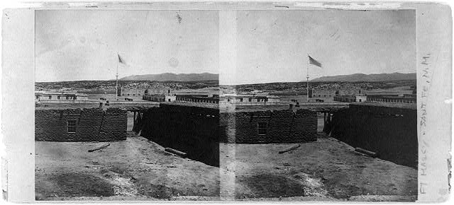 Fort Marcy, Santa Fe, N.M., from the plaza