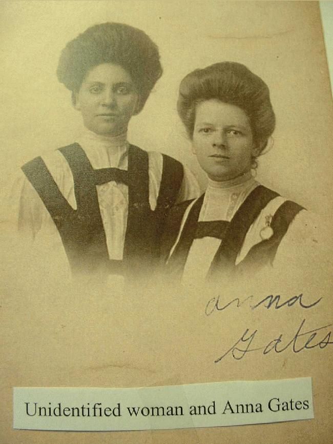 Unidentified and Anna Gates