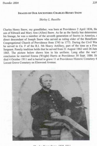 Charles Henry Snow 1836-1911