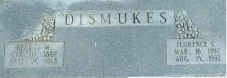 Headstone in Oak Hill Cemetery,McAlester OK.