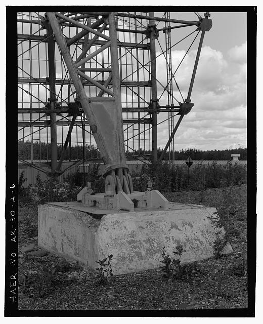 6. View of DR 3 antenna typical back-stay concrete...
