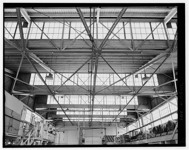 12. Detail, Trusses And Glazing Of Sawtooth Roof, West