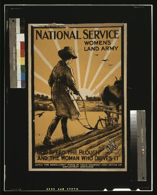 National Service Women's Land Army. "God speed the plough...