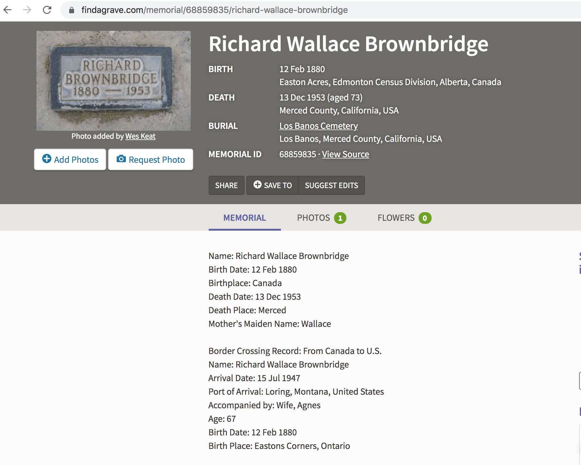 Richard Wallace Brownbridge