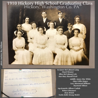 1910 Hickory High School, Washington Co PA