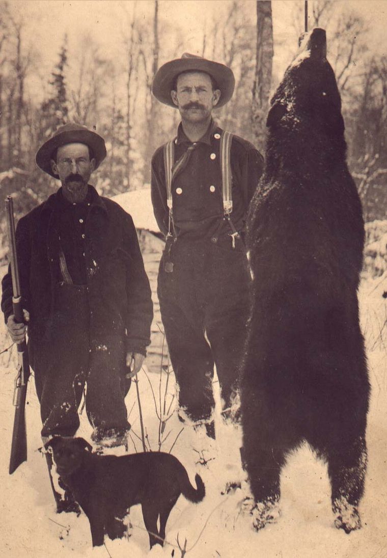 John Hillman with bear