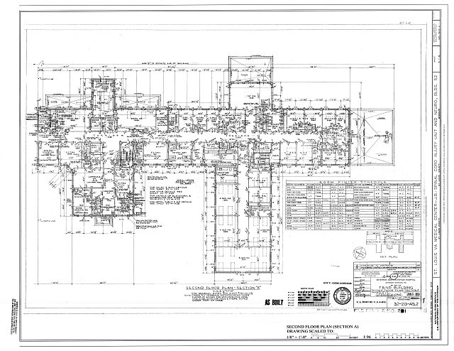 Second Floor Plan (Section A) - U.S. Veterans Hospital,...