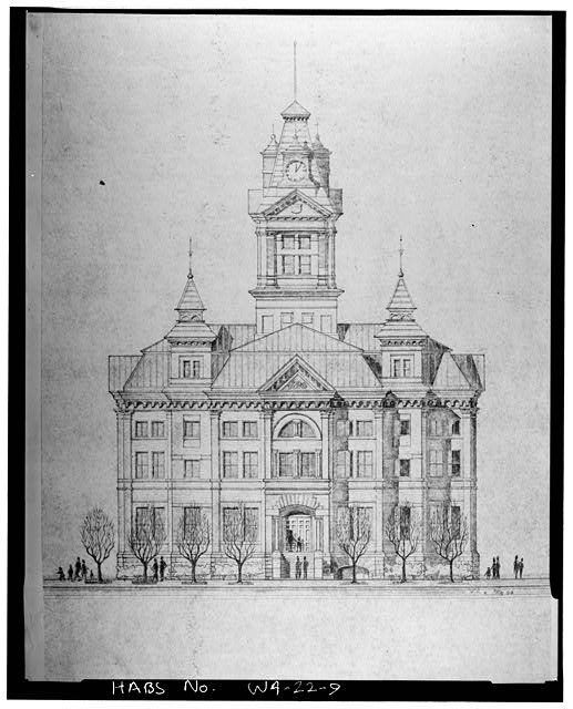 9. Photocopy of 1964 restoration blueprint of street...