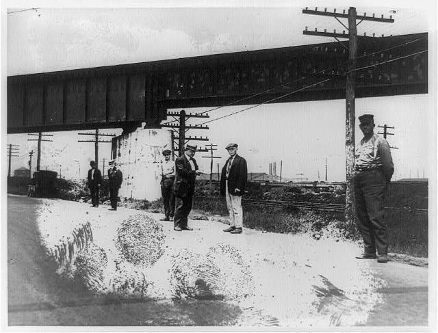 Guards on duty during the railroad strike