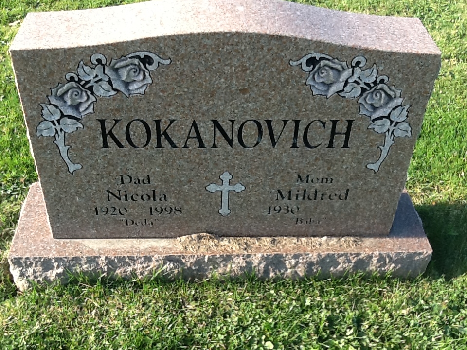 Nicola & Mildred Kokanovich gravesite