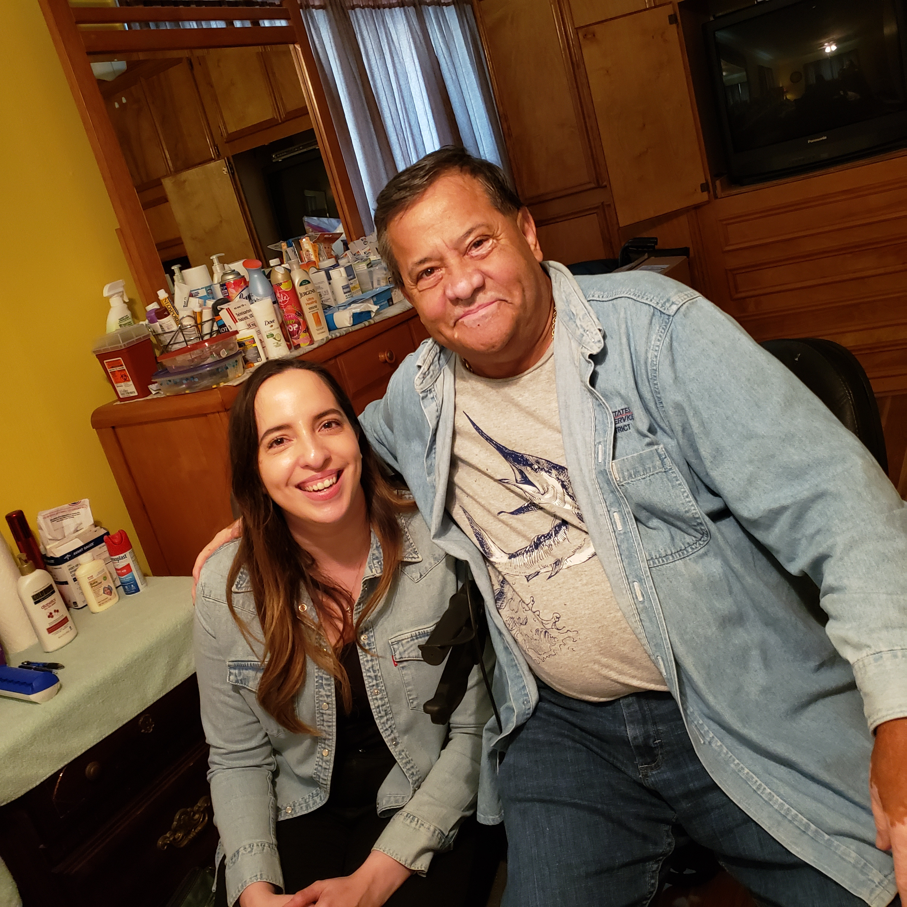 Marissa with her Dad 2021 Marissa with her Dad 2021