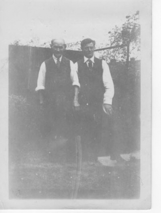 James Henry with Son in law George Alfred Cunnell