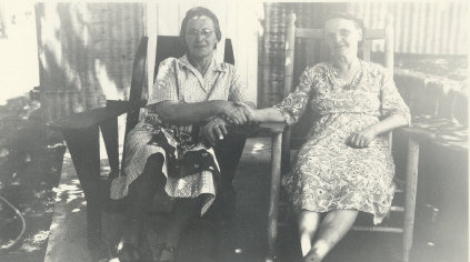 Anna Jane Carr with mystery lady