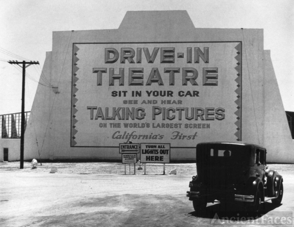 First drive-in theater