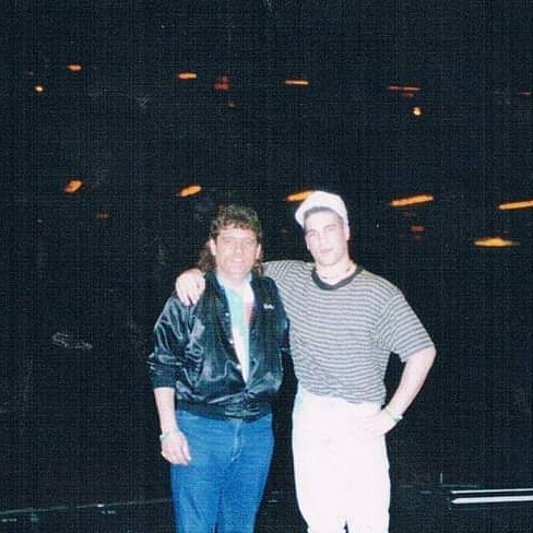 Pop and Danny Boy on stage of Radio.City Hall before our performances