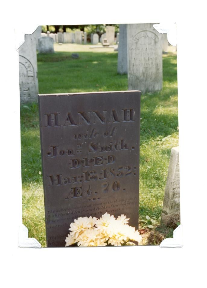 gravestone Hannah Smith