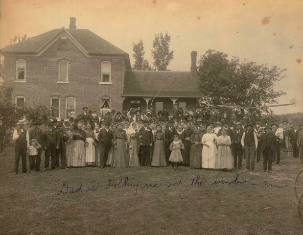 Wedding in Arcadia Wisconsin 1900