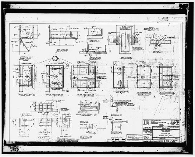 217. Photocopy of drawing (1958 structural by the Ralph...