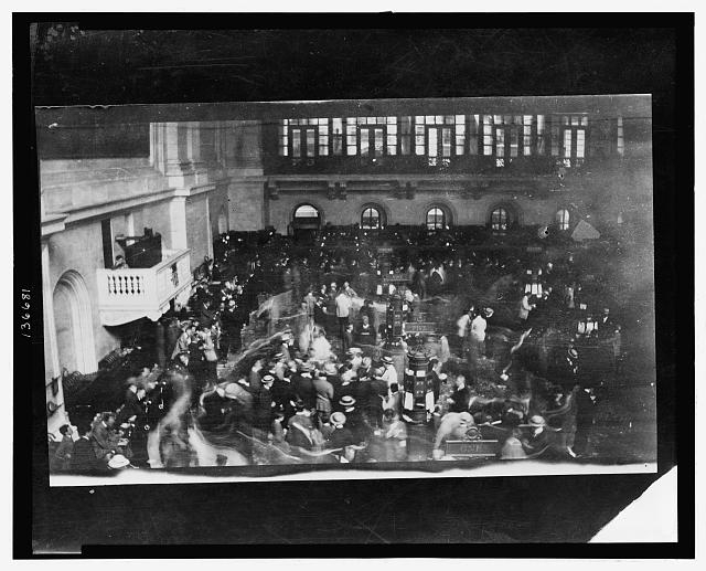 [The floor of the New York Stock Exchange, secretly shot...