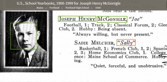 Joseph Henry McGonigle--U.S., School Yearbooks, 1900-1999(1930)