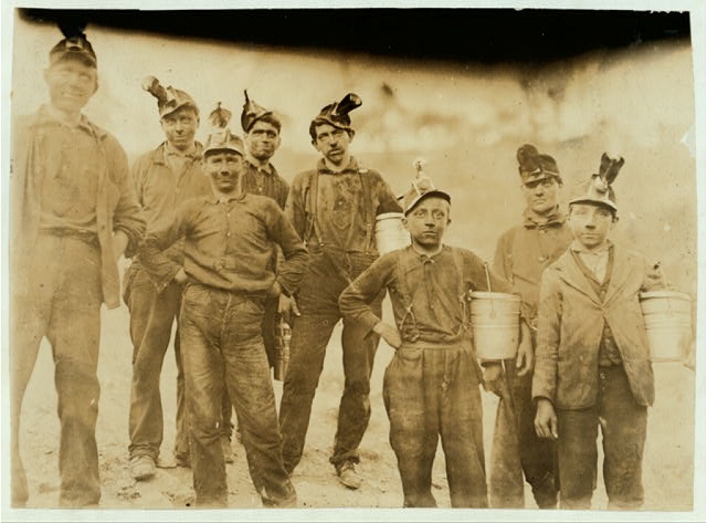 Drivers and Trappers Going Home: Barnesville Mine....