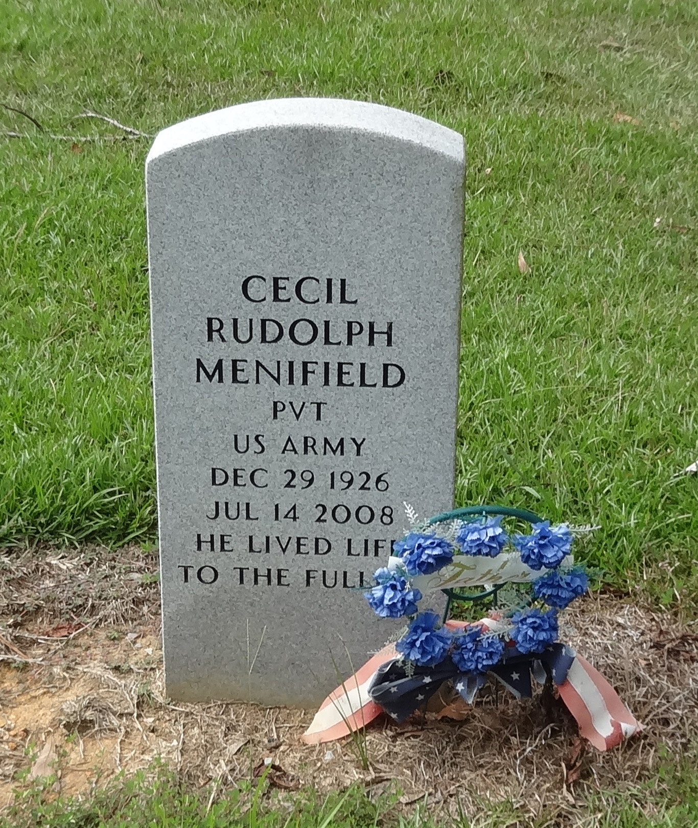 Cecil Rudolph Menifield Gravesite