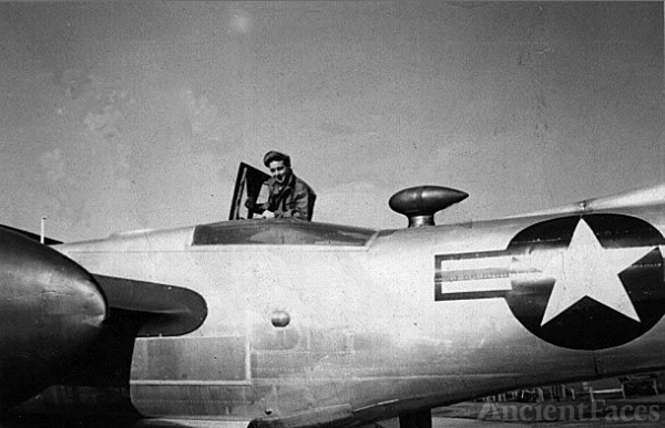Charles H. Barrett in his plane