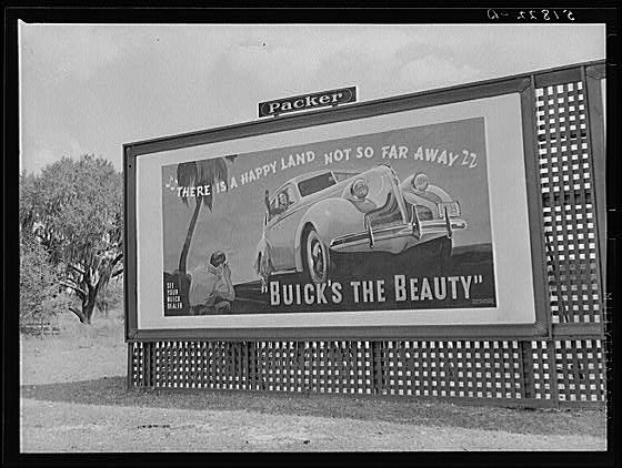 Signboard along highway. Alabama